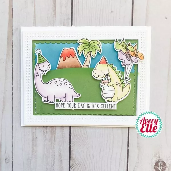 Dino-mite Day avery elle clear stamps 1