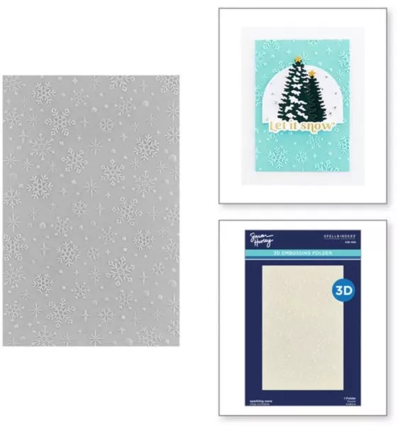 Sparkling Snow Embossing Folder Spellbinders