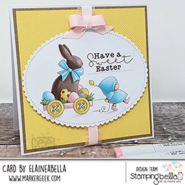 Stampingbella Bundle Girl with Chocolate Bunny Gummistempel 2