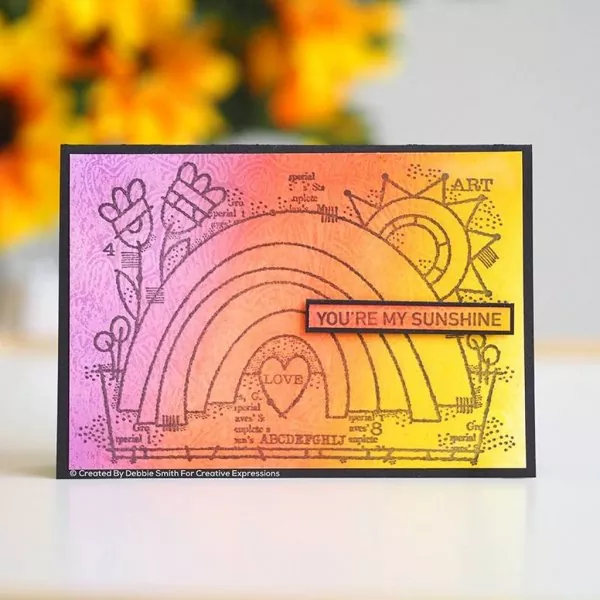 Garden Rainbow Clear Stamps Woodware Craft Collection 2