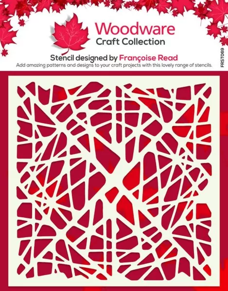 Web stencil schablone Woodware Craft Collections