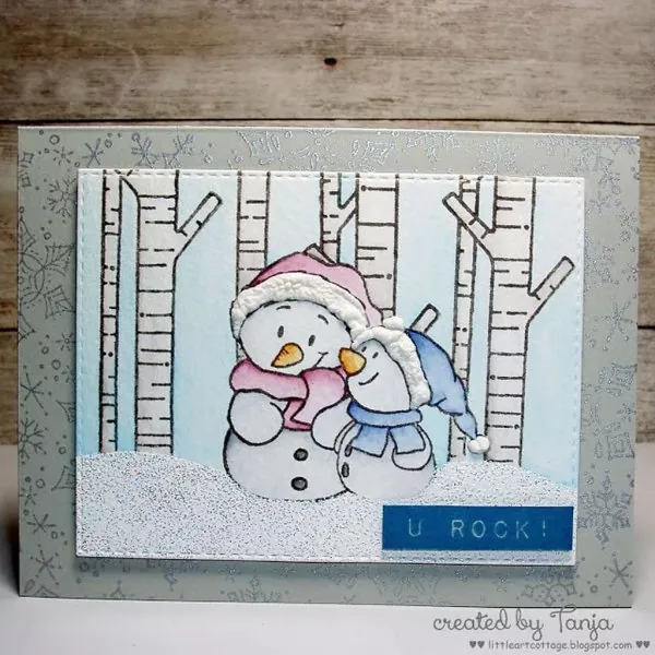 gerda steiner designs clear stamps snowman friends 1