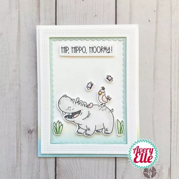 Hippo Hooray avery elle clear stamps 1