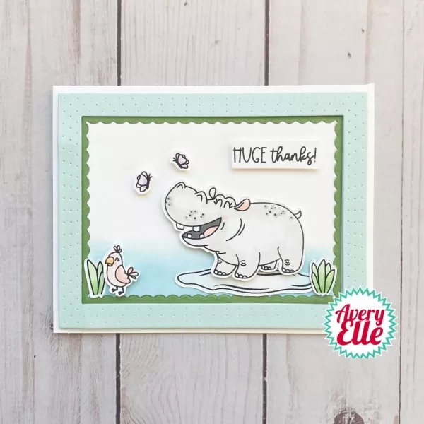 Hippo Hooray avery elle clear stamps 2