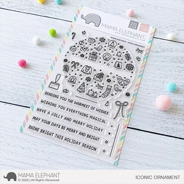Iconic Ornament Stamps Mama Elephant