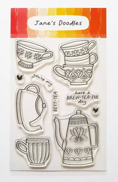 Brew-Tea-Ful Clear Stamps Jane's Doodles