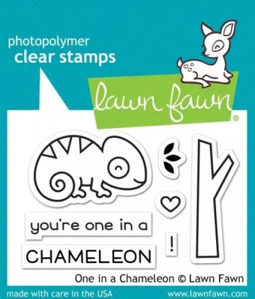 LF1549 lawn fawn clear stamps one in a chameleon