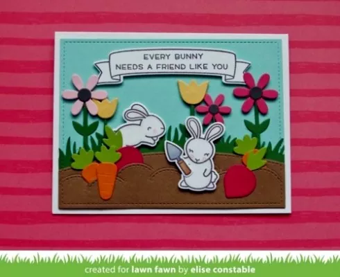 LF1587 SomeBunny lawn fawn clear stamps card2