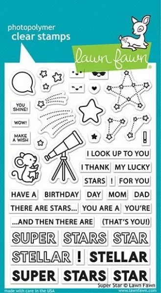 LF2241 SuperStar Clear Stamps Stempel Lawn Fawn