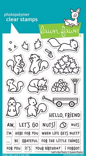 LF2407 Let's Go Nuts Stempel Lawn Fawn