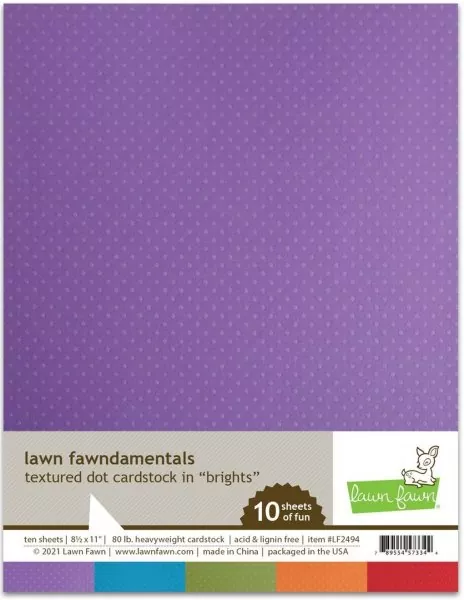 Brights Textured Dot Cardstock Lawn Fawn