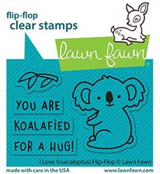 I Love You(calyptus) Flip-Flop Stempel Lawn Fawn