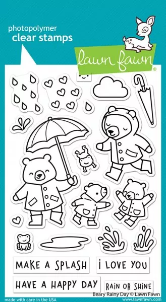 Beary Rainy Day Stempel Lawn Fawn
