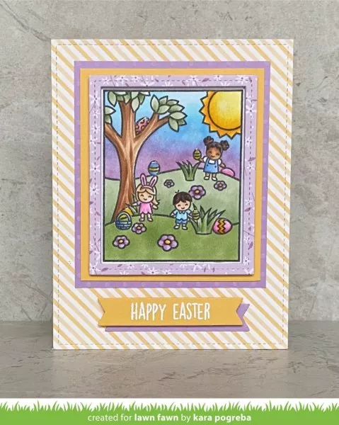 Window Scene: Spring Clear Stamps Lawn Fawn 2