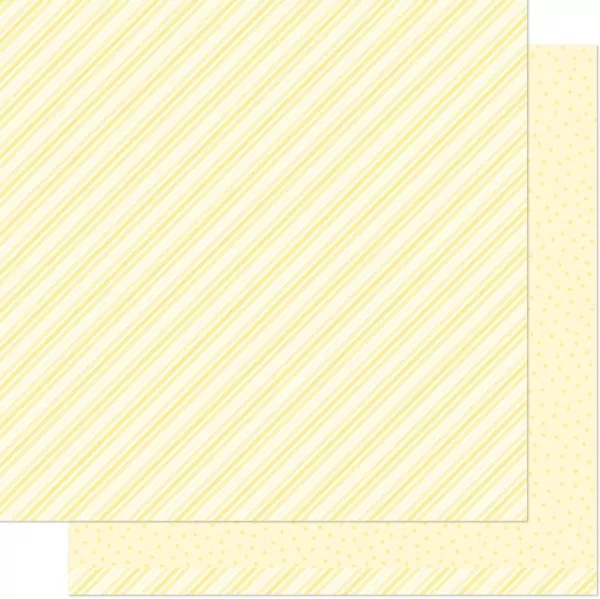Stripes 'n' Sprinkles Yay Yellow lawn fawn scrapbooking papier