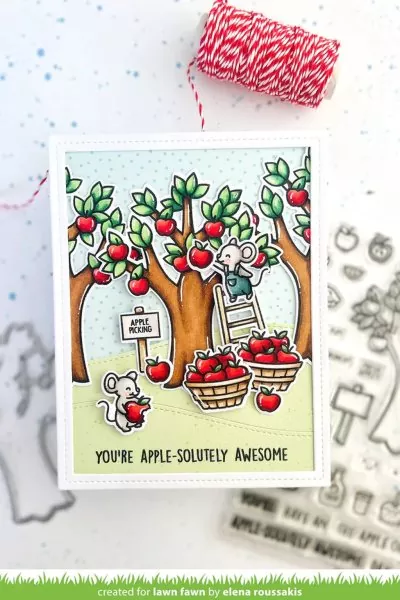 Apple-solutely Awesome Stempel Lawn Fawn 1
