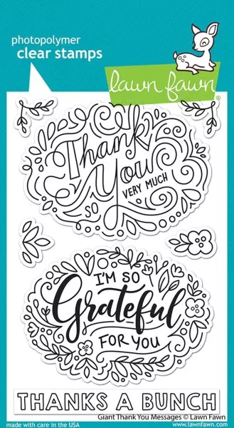 Giant Thank You Messages Stempel Lawn Fawn