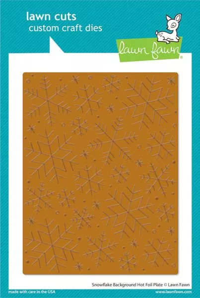Lawn Fawn Snowflake Background Hot Foil Plate