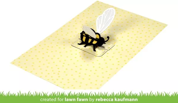 Pop-Up Bee Stanzen Lawn Fawn 2