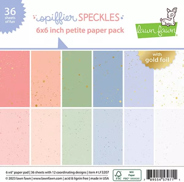 Spiffier Speckles Petite Paper Pack 6x6 Lawn Fawn