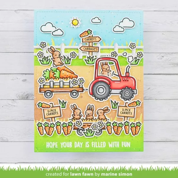 Hay There, Hayrides! Bunny Add-On Stanzen Lawn Fawn 3