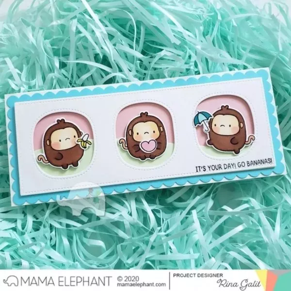 Zodiac Monkey Mama Elephant Stamp & Die Bundle 2