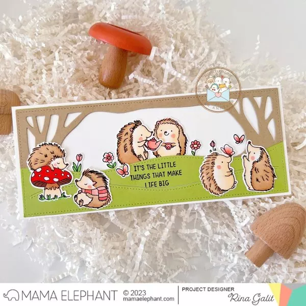 Happy Hedgehog Stanzen Creative Cuts Mama Elephant 1
