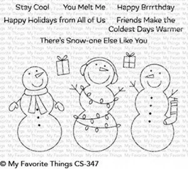 MFT Frosty Friends Clear Stamps