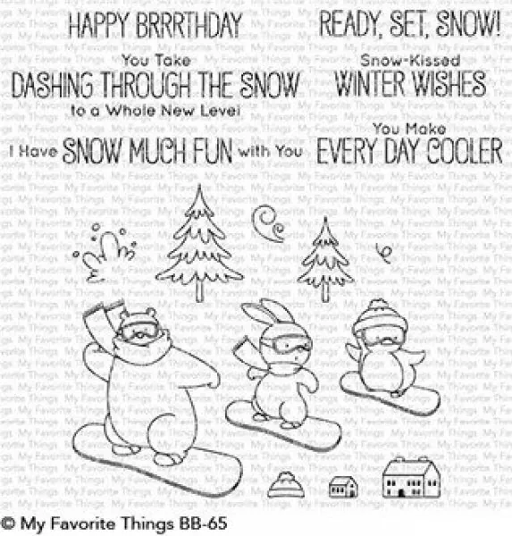 MFT Ready Set Snow Clear Stamps