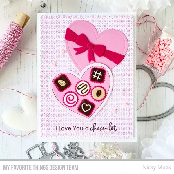 X's and O's Hintergrund Stempel Rubber Stamp My Favorite Things 2