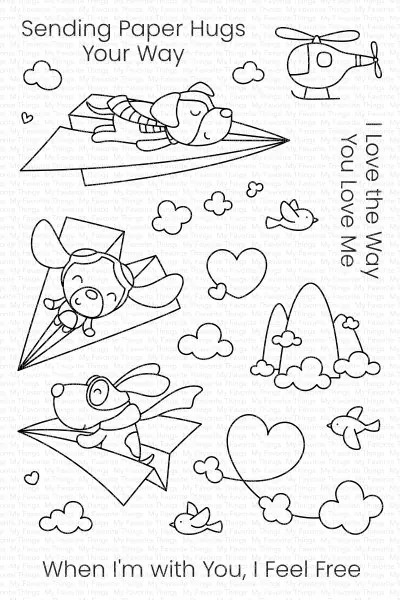 my favorite things Stamp & Die Duo Paper Planes 1