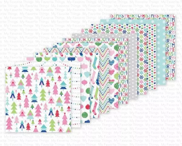 Colorful Christmas Papierblock 6x6 Inch My Favorite Things 1