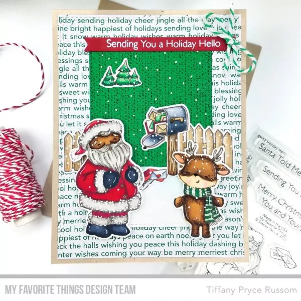 Christmas Text Paper Pad 6x6 Inch My Favorite Things 2