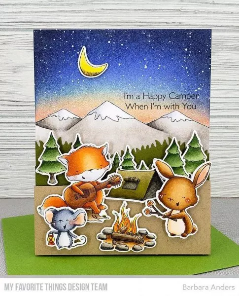 Happy Campers Clear Stamps My Favorite Things Stacey Yakula Projekt 1
