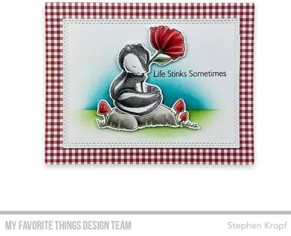 Sweet Skunks Clear Stamps Stempel My Favorite Things Stacey Yakula 1