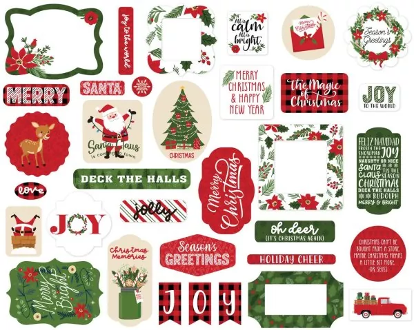 The Magic of Christmas Ephemera Die Cut Embellishment Echo Park Paper Co 1