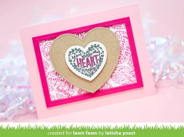 Magic Heart Messages Stempel Lawn Fawn 4