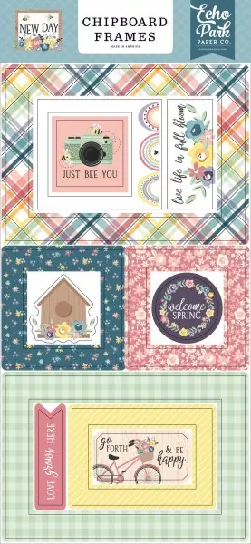 New Day Chipboard Frames Embellishment Echo Park Paper Co