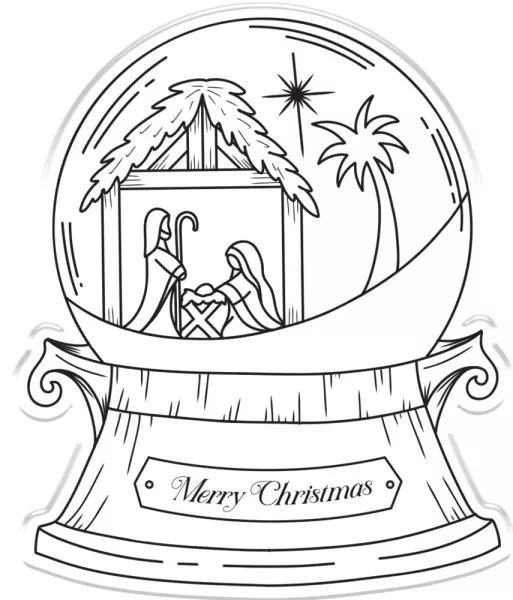 O' Holy Night - Away in a Manger stempel und stanzen set crafters companion 1