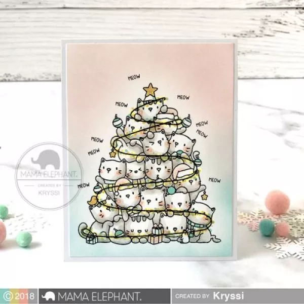 OH KITTY TREE clear stamps mama elephant 2