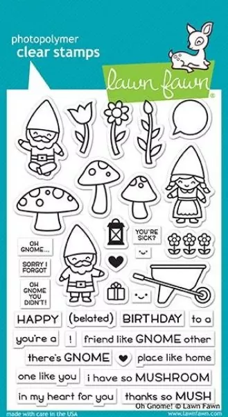 OhGnome LF1880 Clear Stamps Lawn Fawn 1