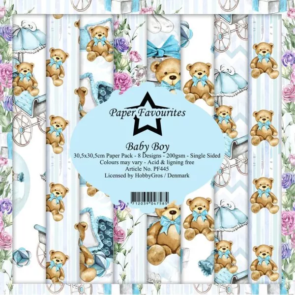 Baby Boy 12"x12" Paper Pack Paper Favourites