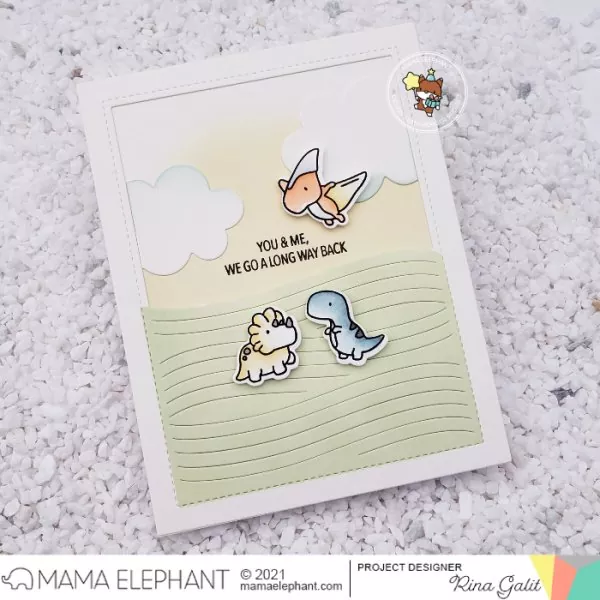 Little Dino Agenda Clear Stamps Mama Elephant 1