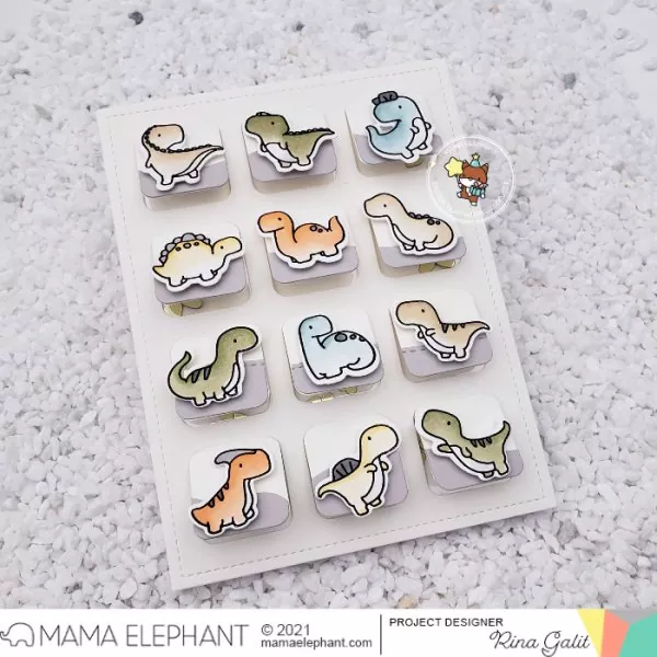 Little Dino Agenda Clear Stamps Mama Elephant 2