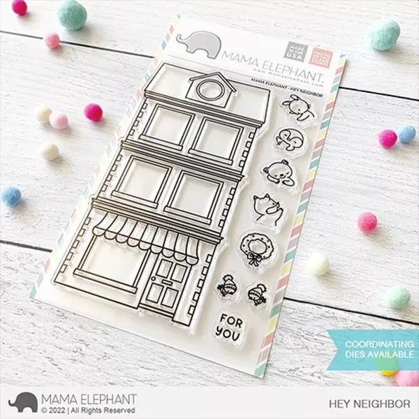 Hey Neighbor Clear Stamps Stempel Mama Elephant
