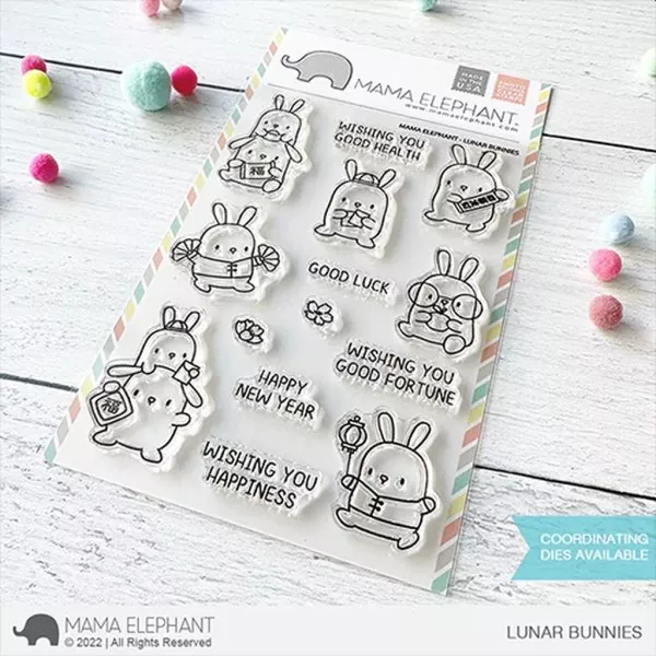 Lunar Bunnies Clear Stamps Stempel Mama Elephant