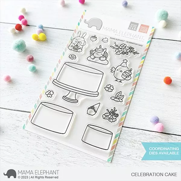 Celebration Cake Clear Stamps Stempel Mama Elephant