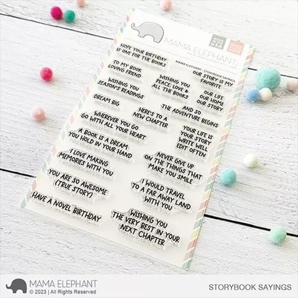 Storybook Sayings Clear Stamps Stempel Mama Elephant