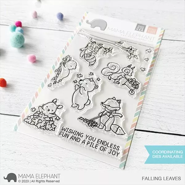 Falling Leaves Clear Stamps Stempel Mama Elephant