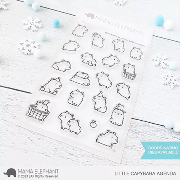 Little Capybara Agenda Clear Stamps Stempel Mama Elephant